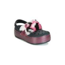 Chodaki Crocs CROCBAND PLATFORM SO LUXE CLOG. Czarne klapki damskie Crocs. W wyprzedaży za 220,15 zł.