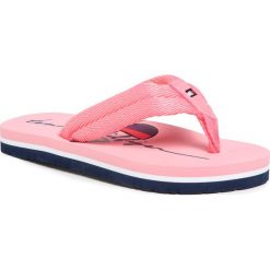 Japonki TOMMY HILFIGER - Heart Print Flip Flop T3A0-30668-0058 M Pink 302. Różowe sandały dziewczęce TOMMY HILFIGER, ze skóry ekologicznej, bez zapięcia. W wyprzedaży za 109,00 zł.