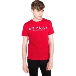 Replay Koszulka Czerwony. Czerwone podkoszulki męskie Replay, xxl, z nadrukiem, z bawełny, krótkie. Za 188,95 zł.