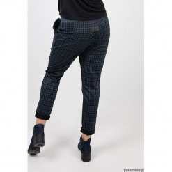 Spodnie Mia Sport damskie w kratę. Szare bryczesy damskie marki Pakamera. Za 259,00 zł.