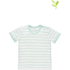 T-shirty chłopięce: Koszulka w kolorze biało-miętowym