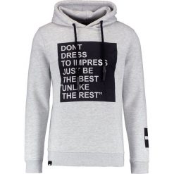 Bluzy męskie: Key Largo IMPRESS Bluza z kapturem grey