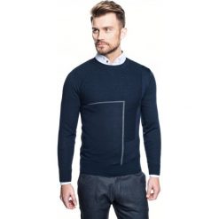 Sweter slam półgolf granatowy. Niebieskie swetry męskie Recman, m, z golfem. Za 129,99 zł.