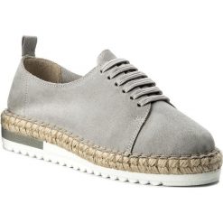 Espadryle EVA MINGE - Mijas 3C 18PM1372328ES 209. Szare espadryle damskie Eva Minge, bez wzorów, ze skóry, bez obcasa, na płaskiej podeszwie. W wyprzedaży za 159,00 zł.