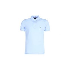 Koszulki polo z krótkim rękawem Tommy Hilfiger TOMMY SLIM POLO. Niebieskie koszulki męskie TOMMY HILFIGER, s, bez wzorów, z krótkim rękawem. Za 279,20 zł.