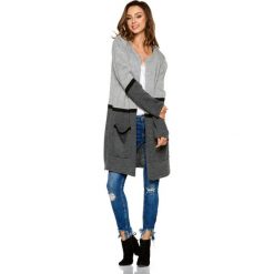 Klasyczny kardigan jasnoszary-grafit-czarny MARCELLE. Swetry damskie Lemoniade. Za 149,90 zł.