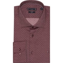 Koszula Tommy Hilfiger Tailored Mercerized Dobby TT0TT08199. Czerwone koszule męskie Tommy Hilfiger Tailored, m, bez wzorów, biznesowe, bez kołnierzyka, bez rękawów. Za 299,00 zł.