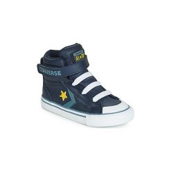 Buty Dziecko Converse PRO BLAZE STRAP LEATHER HI. Niebieskie trampki dziewczęce Converse, bez wzorów, bez zapięcia. Za 186,20 zł.