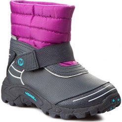 Śniegowce MERRELL - Moab Arctic J95973 Czarny Fioletowy. Czarne śniegowce dziewczęce Merrell. W wyprzedaży za 199,00 zł.