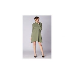 Sukienki krótkie Mosali Sukienka M078 Khaki. Brązowe sukienki damskie Mosali, s, bez wzorów, bez kołnierzyka, z krótkim rękawem, krótkie, mini. Za 476,00 zł.