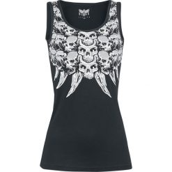 Topy damskie: Black Premium by EMP Skull Necklace Top Top damski czarny