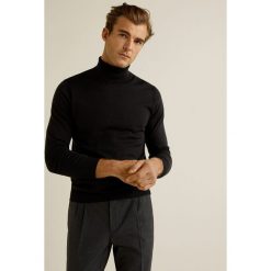 Mango Man - Sweter Willyt. Szare swetry męskie Mango Man, xl, bez wzorów, z wełny, z golfem, bez kaptura. W wyprzedaży za 119,90 zł.