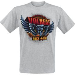 T-shirty męskie: Volbeat Dimension Skullwing T-Shirt odcienie szarego