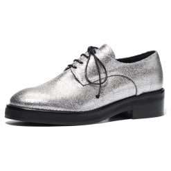 Espadryle i Oxfordki Ballin. Szare espadryle damskie Ballin, bez wzorów, ze skóry, bez obcasa. Za 1930,00 zł.
