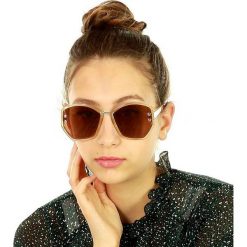 Geometryczne okulary przeciwsłoneczne mazzini geo glamour beż. Pomarańczowe okulary przeciwsłoneczne damskie LOOKS STYLE EYEWAER, glamour. W wyprzedaży za 59,90 zł.
