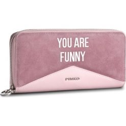 Portfele damskie: Duży Portfel Damski PINKO – Raglio Portafoglio Grande/Zip PE 18 PLTT 1P2140 Y4JL Pink P36