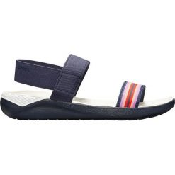 Crocs Sandały damskie Lite rRide Sandal W Navy Color blok / Navy 205106-97W (rozmiar 38-39). Niebieskie klapki damskie Crocs, bez wzorów, bez obcasa. W wyprzedaży za 159,00 zł.