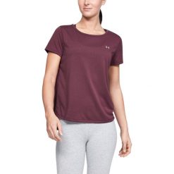 Under Armour Whisperlight Koszulka Czerwony Fioletowy. Czerwone koszulki damskie Under Armour, l, bez wzorów, z poliesteru, bez kołnierzyka, z krótkim rękawem. Za 171,95 zł.