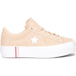 Converse One Star Seasonal Tenisówki Beżowy. Brązowe trampki i tenisówki damskie Converse, bez wzorów, ze skóry, bez zapięcia. Za 430,95 zł.
