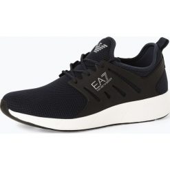 EA7 Emporio Armani - Tenisówki męskie, niebieski. Niebieskie trampki męskie EA7 Emporio Armani, bez wzorów, bez zapięcia. Za 449,95 zł.