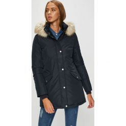 Tommy Hilfiger - Kurtka puchowa. Czarne kurtki damskie puchowe TOMMY HILFIGER, l, z materiału. Za 1299,00 zł.