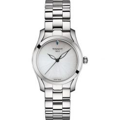 PROMOCJA ZEGAREK TISSOT T-WAVE T112.210.11.031.00. Szare zegarki damskie marki TISSOT, złote. W wyprzedaży za 1364,00 zł.