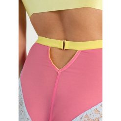 Figi: Dora Larsen WINNIE HIGH WAISTED KNICKER Figi pink/yellow/light grey