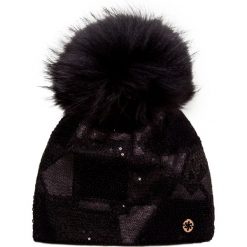 Czapka GRANADILLA FLOCK CHIC. Czarne czapki damskie Granadilla, bez wzorów. W wyprzedaży za 482,00 zł.