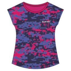 Hi-tec Koszulka Sportowa Damska Niko Beetroot Purple Pattern r. XL. Fioletowe bluzki sportowe damskie marki Hi-tec, xl. Za 69,99 zł.
