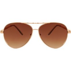 Brązowe Okulary Imprint. Pomarańczowe okulary przeciwsłoneczne męskie Born2be, klasyczne. Za 44,99 zł.