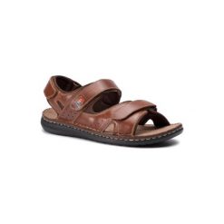 LASOCKI FOR MEN MI07-A700-A554-07. Pomarańczowe sandały męskie Lasocki For Men, ze skóry, bez zapięcia. Za 119,99 zł.