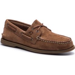 Mokasyny SPERRY - STS19436 Tan. Pomarańczowe mokasyny męskie Sperry, ze skóry. Za 499,00 zł.