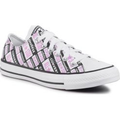 Trampki CONVERSE - Ctas Ox 167142C White/Multi/Black. Białe półbuty damskie Converse, bez wzorów, z gumy, bez zapięcia. W wyprzedaży za 199,00 zł.