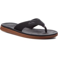 Japonki QUIKSILVER - AQYL100497 Xkkc. Czarne klapki męskie marki Quiksilver, bez wzorów, ze skóry ekologicznej. W wyprzedaży za 149,00 zł.