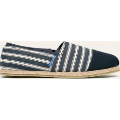 Jack & Jones - Espadryle. Niebieskie espadryle męskie Jack & Jones, bez wzorów, z gumy. W wyprzedaży za 99,90 zł.