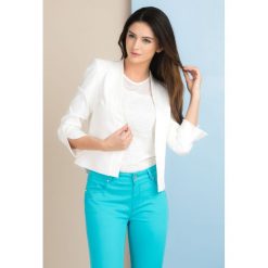 Elegancki żakiet z rękawami 3/4. Żakiety damskie Monnari, bez wzorów, z bawełny. Za 149,50 zł.