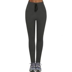 Spodnie damskie: Bas Black Legginsy damskie Lorena Grafitowe r. L (BB11794)