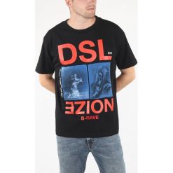 Diesel T-Wallace-Xc Koszulka Czarny. Czarne podkoszulki męskie Diesel, s, z nadrukiem, z bawełny, krótkie. Za 326,95 zł.