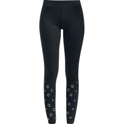 Urban Classics Ladies Eyelet Leggings Legginsy czarny. Czarne legginsy marki Urban Classics, l. Za 74,90 zł.