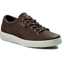 Półbuty ECCO - Soft 7 Men's 43010402072 Coffee. Pomarańczowe sneakersy męskie ecco, na co dzień, bez wzorów, ze skóry, bez zapięcia. W wyprzedaży za 379,00 zł.
