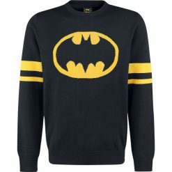 Swetry klasyczne męskie: Batman Logo Sweter czarny