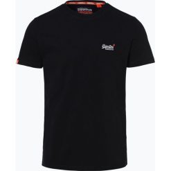 Superdry - T-shirt męski, niebieski. Niebieskie t-shirty męskie marki Superdry, s, z haftami, z bawełny, bez kołnierzyka. Za 129,95 zł.