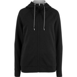 Bluza rozpinana bonprix czarny. Czarne bluzy damskie marki bonprix, bez wzorów, bez rękawów, bez kaptura. Za 89,99 zł.
