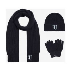 Trussardi Jeans Zestaw Czarny. Czarne chusty męskie Trussardi Jeans, bez wzorów, z wełny. Za 490,95 zł.