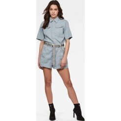 G-Star Raw - Kombinezon. Niebieskie kombinezony damskie G-Star RAW, na co dzień, s, bez wzorów, z bawełny, retro, bez kołnierzyka, z krótkim rękawem, krótkie. Za 599,90 zł.
