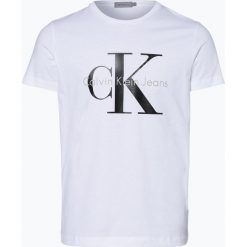Calvin Klein Jeans - T-shirt męski, biały. Białe t-shirty męskie Calvin Klein Jeans, xxl, bez wzorów, z bawełny, bez kołnierzyka. Za 179,95 zł.