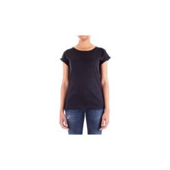 T-shirty z krótkim rękawem Barbour BATEE0355. Niebieskie t-shirty damskie Barbour, bez wzorów, bez kołnierzyka. Za 184,69 zł.