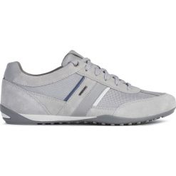 Geox Wells Tenisówki Szary. Szare trampki męskie Geox, bez wzorów, ze skóry, bez zapięcia. Za 464,95 zł.