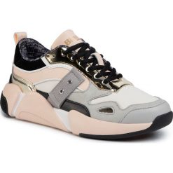 Sneakersy BLAUER - S0MONROE01/LEA Nude/Gold. Brązowe półbuty damskie Blauer, bez wzorów, z zamszu, bez obcasa, na płaskiej podeszwie, bez zapięcia. W wyprzedaży za 419,00 zł.