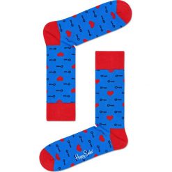 Happy Socks - Skarpetki Key To My Heart. Szare skarpetki męskie marki Happy Socks, z bawełny. W wyprzedaży za 29,90 zł.